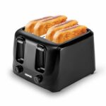 Geepas 4 Slice Bread Toaster with 6 Level Browning Control | Removable Crumb Tray, Cancel Function