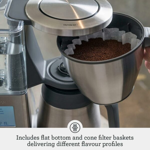 Sage - The Precision Brewer Thermal Coffee Brewer - LCD Screen With 5 Presets, Brushed Stainless Steel