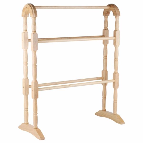 APOLLO 1-Piece 63 x 78 x 30 cm Hevea Towel Rail Natural