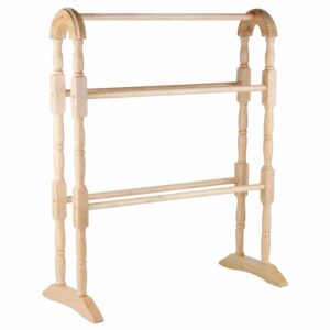 APOLLO 1-Piece 63 x 78 x 30 cm Hevea Towel Rail Natural