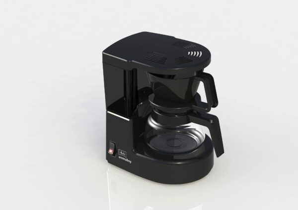Melitta Filter Coffee Machine, Aromaboy Model, Stainless Steel, Black, Art.No. 6707286