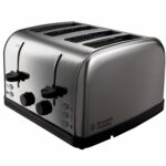 Russell Hobbs 4 Slice Toaster High lift feature, 7 Browning levels, Frozen/Cancel/Reheat function, Red indicator lights