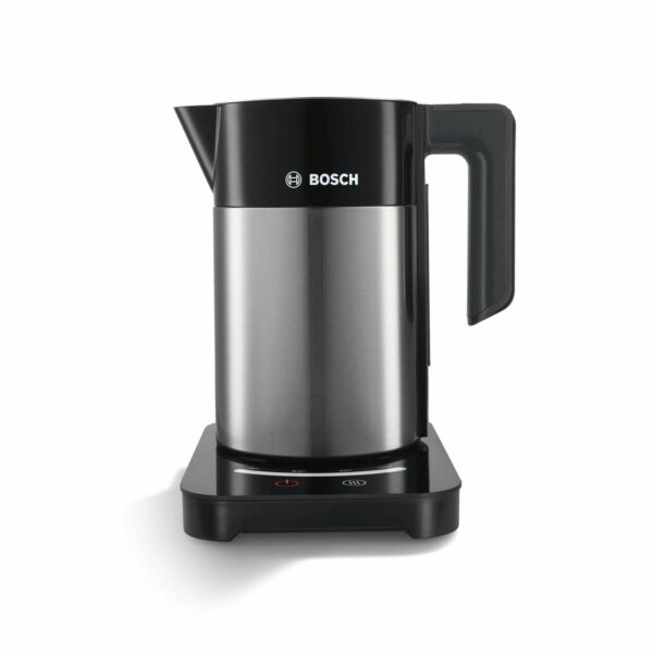 Bosch Sky TWK7203GB 7 Variable Temperature settings & KeepWarm function, Cordless Kettle, 1.7 Litres, Black/Silver