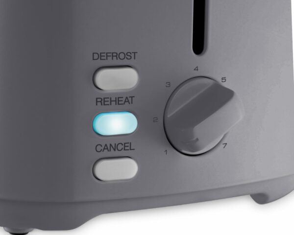 Morphy Richards Equip 2 Slice Toaster, Defrost and Reheat, Browning Controls, Variable Wide Slots, Removable Crumb Tray, Stainless Steel, 800W, Grey, 222068