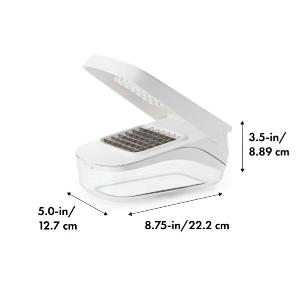 OXO Good Grips Vegetable Chopper With Easy-Pour Opening, White, 10.7 x 26.2 x 16.5 cm