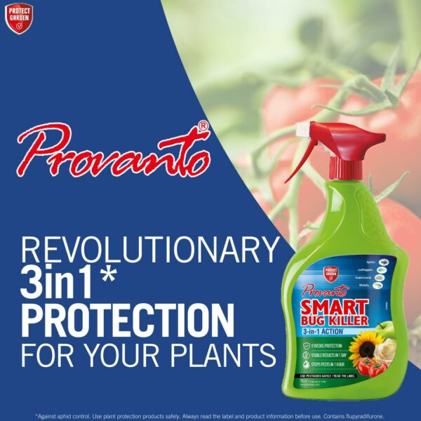 Provanto Smart Bug Killer, 1L - Fast Acting Bug Killer Spray - Stops Pests In 1 Hour - Insect Repellant - Contact And Systemic Insecticide With 8 Weeks Protection