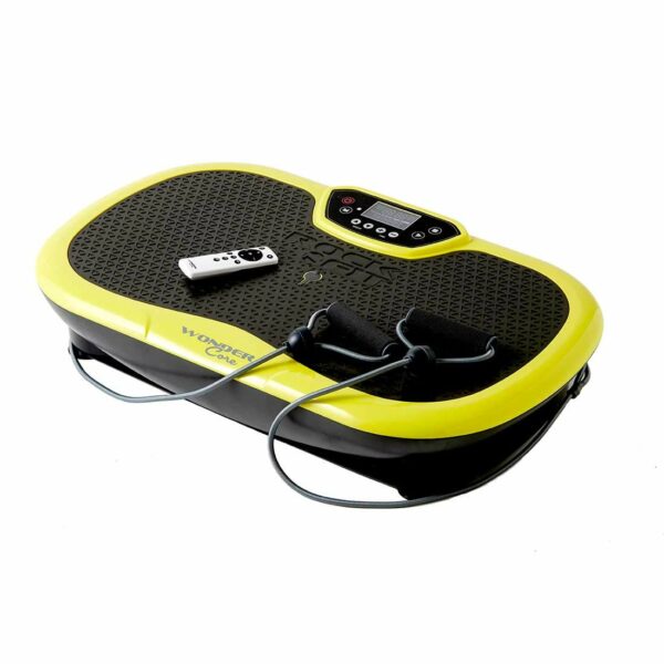 Wonder Core Rock N Fit Plate & Exercise Seat, 20 Speed Total Body Workout (Lime Green)