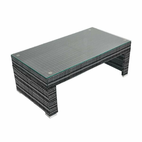 Panana Rattan Garden Sofa Set 8 Seater Outdoor Lounge Sofa with Coffee Table and Stools