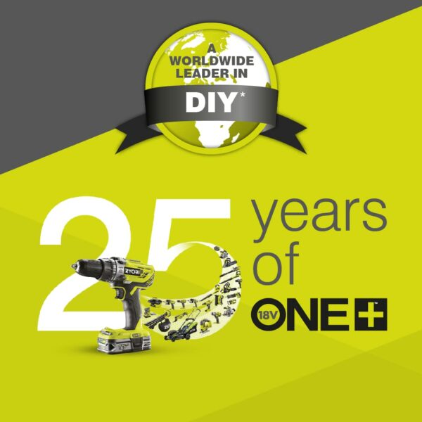 Ryobi OBL1820S One Cordless Blower, Air Speed (Zero Tool), 245 km/h, 18 V, Hyper Green and Grey