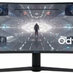 Samsung Odyssey G9 - G95T 49" 240Hz, C49G95TSS, DWQHD 5120x1440, 240Hz, VA 1ms, 1000R, 420cdm2, 2500 1, H/I/Adjustable, HDMI+ DisplayPort Cable (s), 49 DWQHD, White and Black