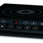 Tefal Everyday Portable Electric Induction Hob, 2 hours timer, 6 functions, 9 power level, 2100W, Kitchen, Student, Cooking, Caravan, Party, Black, IH201840