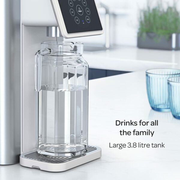 Aqua Optima Aurora Chilled Filtered Water Dispenser - 3.8L Capacity - With 1 x 30 Day Evolve+ Water Filter for the Reduction Of Microplastics, Chlorine, Limescale And Other Impurities