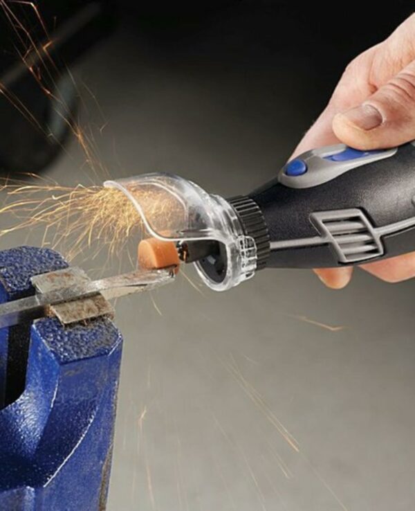 Dremel 8220 Cordless Rotary Tool 12 V, Multi Tool Kit with 1 Attachment, 5 Accessories, Lithium-Ion 2.0 Ah Battery, LED Light, Speed 5000-35000 rpm for Carving, Engraving, Cutting, Sanding, Grinding