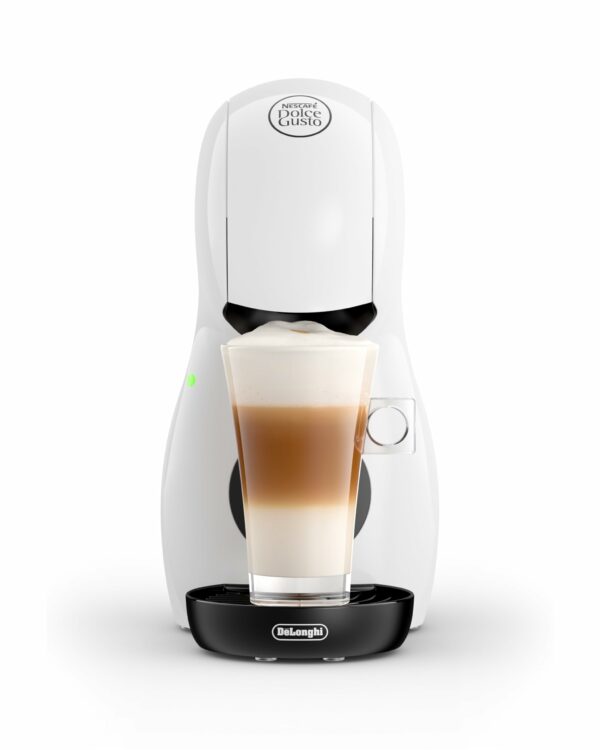 NESCAFÉ DOLCE GUSTO De'Longhi Piccolo XS Pod Capsule Coffee Machine, Espresso, Cappuccino and more, EDG210.WB, 0.8 litres, White and Black
