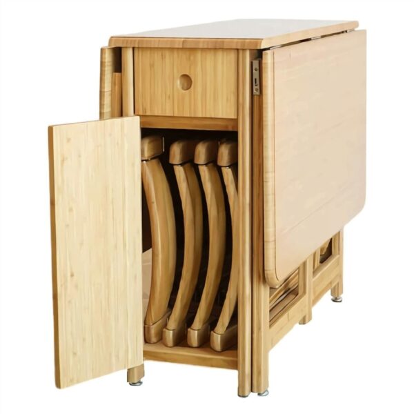 Folding Dining Table with 4 Chairs