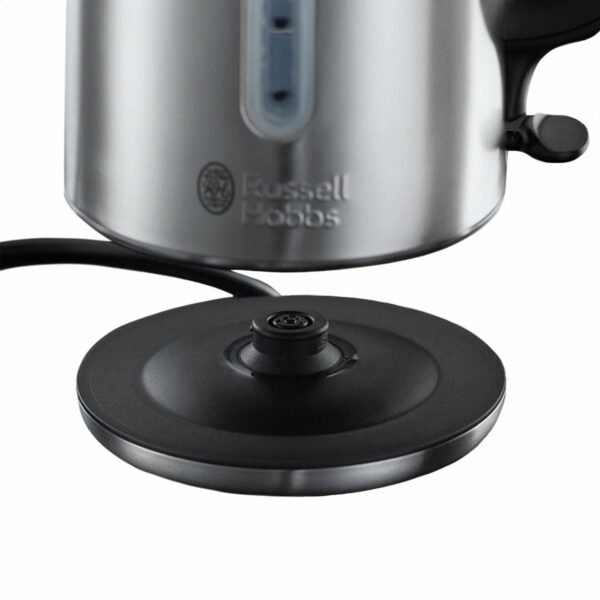 Russell Hobbs Brushed Stainless Steel Electric 1.7L Cordless Kettle (Quiet & Fast Boil 3KW, Removable washable anti-scale filter, Push button lid, Perfect pour spout) 20460