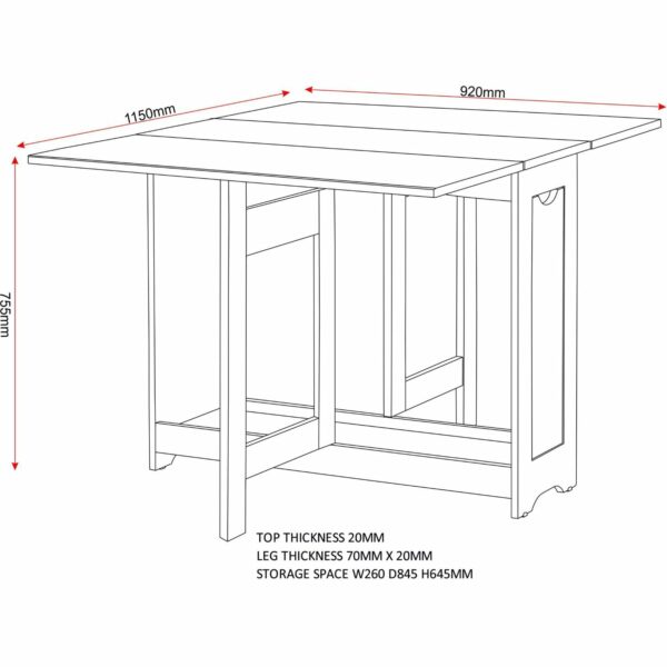 Santos Butterfly Dining Set in White/Distressed Waxed Pine