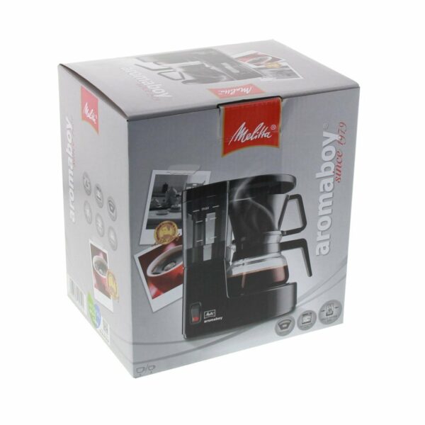 Melitta Filter Coffee Machine, Aromaboy Model, Stainless Steel, Black, Art.No. 6707286