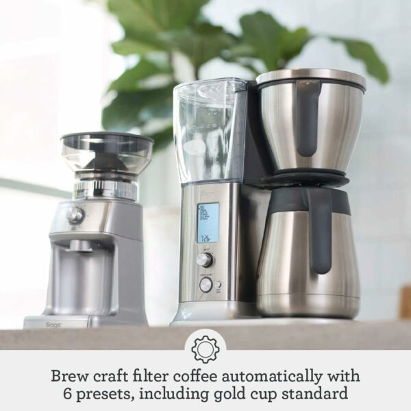 Sage - The Precision Brewer Thermal Coffee Brewer - LCD Screen With 5 Presets, Brushed Stainless Steel