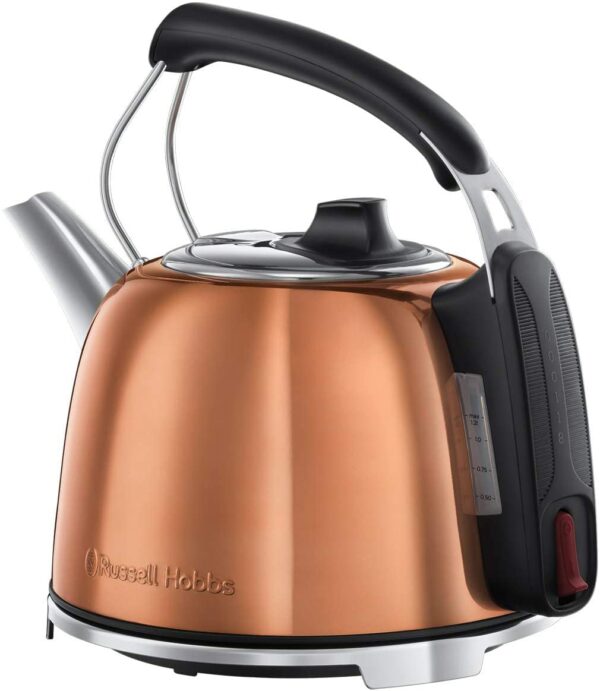 Russell Hobbs 25861 K65 Anniversary Electric Kettle, Metal, 3000W, 1.2litres, Copper