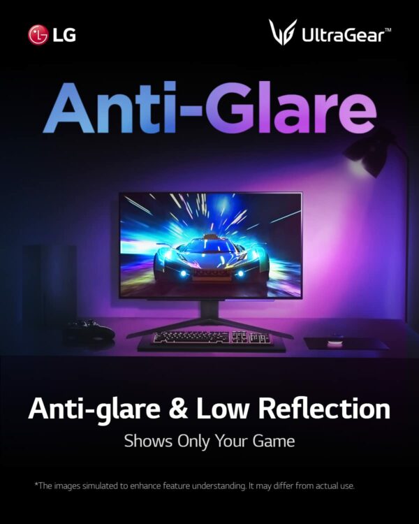 LG UltraGear 27GR95QE - 27 inch OLED Gaming Monitor QHD (2560 x 1440), 240Hz Refresh Rate, 0.03ms (GtG) Response Time, Anti-glare, AMD FreeSync Premium, NVIDIA G-SYNC Compatible, HDMI 2.1