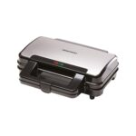 Daewoo Deep Fill Sandwich Toaster 900W, Non-Stick Toastie Maker with Locking Clip, Dual Indicator Lights, Sandwich Press for Crispy Sealed Toasties – Easy Clean Compact Design