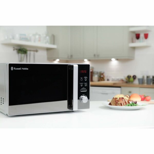 Russell Hobbs RHM2076S Freestanding Compact Microwave, 800 W, 20 liters, Silver