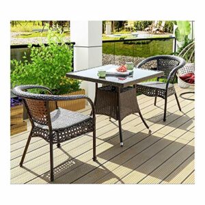 Outdoor Patio Furniture Garden Coffee Bistro Set