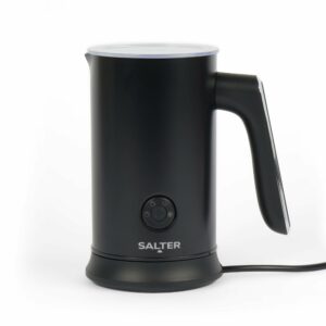 Salter Chocolatier Hot Chocolate Maker - 4-In-1 Electric Milk Frother, Cordless Hot & Cold Milk Foamer 115ml, One Cup 240ml Milk Steamer Heater, LED Control Panel, For Coffee, Cappuccino, Latte, 500W