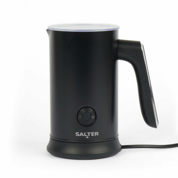 Salter Chocolatier Hot Chocolate Maker - 4-In-1 Electric Milk Frother, Cordless Hot & Cold Milk Foamer 115ml, One Cup 240ml Milk Steamer Heater, LED Control Panel, For Coffee, Cappuccino, Latte, 500W