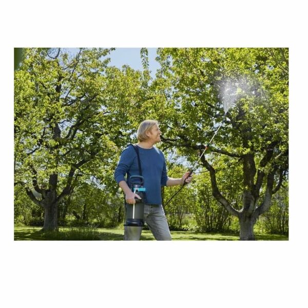 Gardena Pressure Sprayer Comfort, Turquoise, Black, Grey, Orange, Silver, Metallic., 5 L