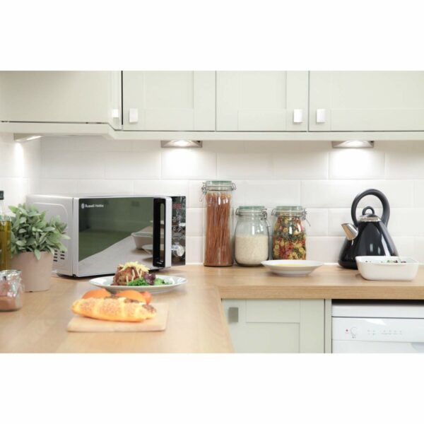 Russell Hobbs RHM2076S Freestanding Compact Microwave, 800 W, 20 liters, Silver