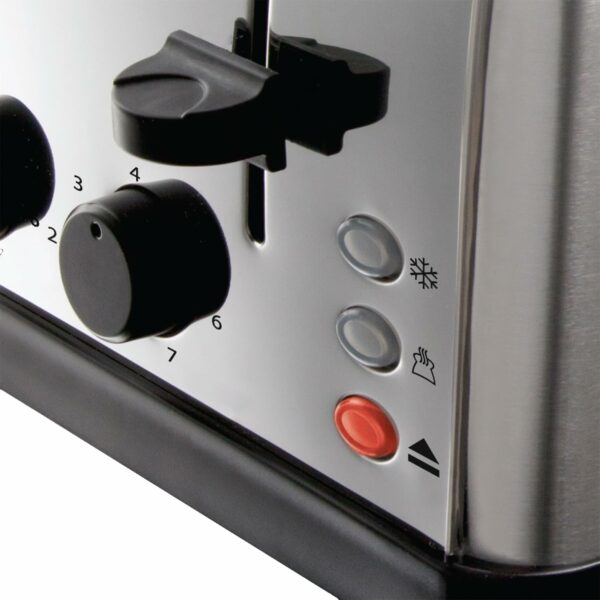 Russell Hobbs 4 Slice Toaster High lift feature, 7 Browning levels, Frozen/Cancel/Reheat function, Red indicator lights