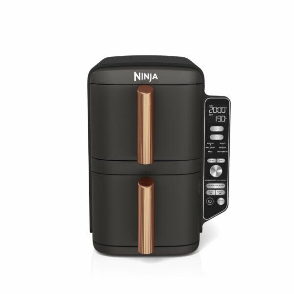 Ninja Double Stack XL Air Fryer, Vertical Dual Drawer Air Fryer with 4 cooking levels, 2 Drawers, 2 Racks, Space Saving Design, 9.5L