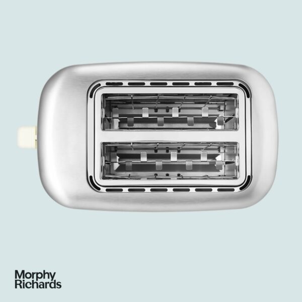 Morphy Richards Equip Black 2 Slice Toaster - Defrost And Reheat Settings - 2 Slot - Stainless Steel - 222064