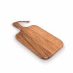 Samhita Acacia Wood Cutting Board, for Meat, Cheese, Bread, Vegetables & Fruits, with Grip Handle (38.1cm x 17.78cm)