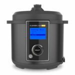 CleverChef Pro- 6-in-1 Digital Pressure Cooker 5.7L - Multicooker, Slow Cooker, Soup Maker, Rice Cooker, Sous Vide - Free Drew&Cole Recipe App - Energy Efficient Cooking - Non-Stick Coating - Black