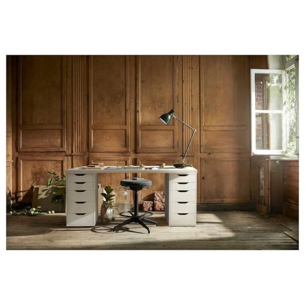 Lagkapten/Alex Desk, white, 140x60 cm