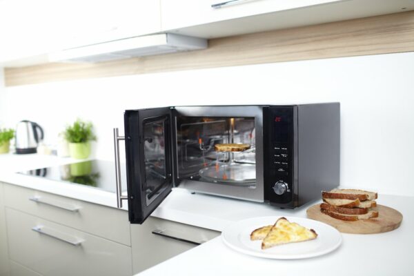 Russell Hobbs RHM3003B 30L Digital 900W Stainless Steel, Glass Combination Microwave, Black