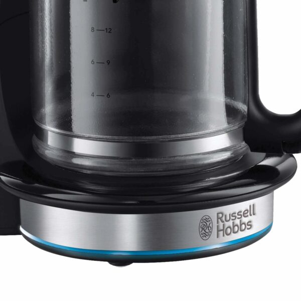 Russell Hobbs Buckingham Filter Coffee Machine, 1.25L Carafe/10 cups, 1-4 Cup brewing option, Fast brew, 24hr timer, 40min keep warm, Pause & Pour, Washable filter, Auto clean, 1000W, 20680