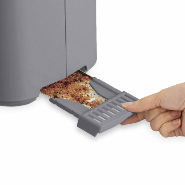 Morphy Richards Equip 2 Slice Toaster, Defrost and Reheat, Browning Controls, Variable Wide Slots, Removable Crumb Tray, Stainless Steel, 800W, Grey, 222068