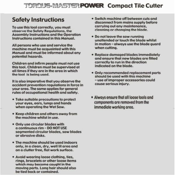 Vitrex 103402NDE Torque Master Power Cutter (diamond cutting blade) splash guard with a variable height adjustments