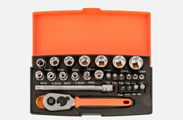 Bahco SL25 25 Piece 1/4" Drive Socket Set (SL25)