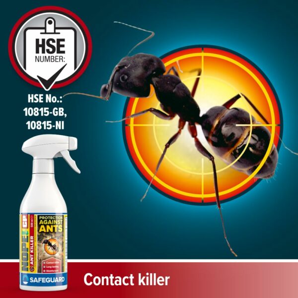 NOPE! CP Ant Killer Spray - 500ml - Spray Long-Lasting, Fast Acting for Indoor and Outdoor use