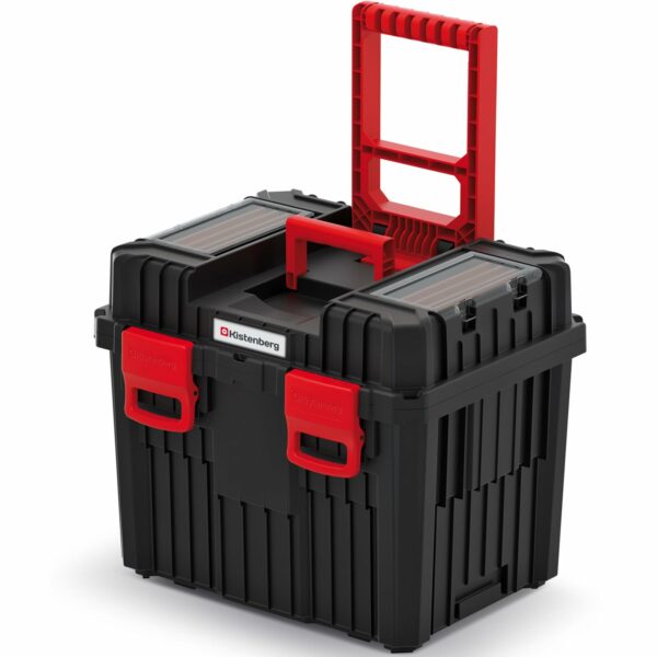 Rolling Workshop Tool Box with Clamping Fasteners Modular Reinforced Wall Structure 45 x 36 x 64 cm (with Plastic Closure)