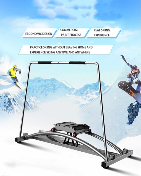 Ski Trainer Machine, Elliptical Cross Trainer, Cardio Exercise Equipment, Accurate Simulation Of Skiing, Indoor Exercise Machine, for Hockey, Ice Skating, Tennis, Skiing