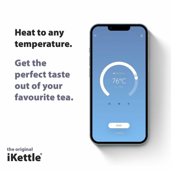 iKettle 3 by Smarter - WiFi Internet Smart Kettle, Secure UK Server, Stainless Steel Dark Grey, Digital Temperature, iOS, Android App, Alexa, Water Level Sensor, Keep Warm, 3000w, 1.8 Liters