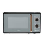 Tower T24038RG Cavaletto Manual Microwave with 5 Power Levels 35 Minute Timer, 800W, 20L, Black Rose Gold