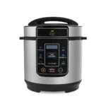 Drew & Cole Pressure King Pro Electric Pressure Cooker 3L - 700W - Chrome - 8-in-1 Multi Cooker with Digital Display - Non Stick Pot - Rice Cooker, Slow Cooker & Soup Maker All in One