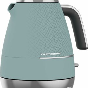 Beko Cosmopolis Dome Kettle WKM8307T, Retro Duck Egg Teal Design, 1.7L Capacity 3000 W, Includes Removable Lid, Easy Pour Spout & Boil Dry Protection